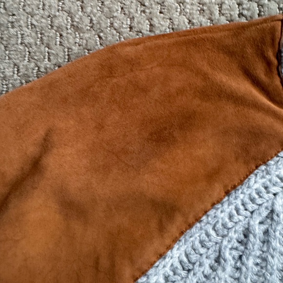 Nwt Madewell wool sweater suede patch - Picture 2 of 5
